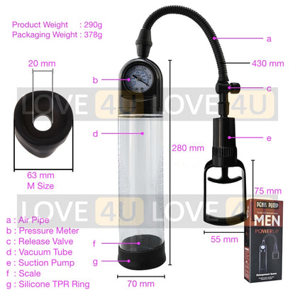 Penis Pump Enlargement Vacuum Bigger Pam Zakar Enlarger Exercise Alat Pembesar Lelaki Sex Toy MEN UP for Men Ready Stock