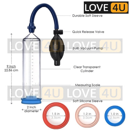 Penis Pump Enlargement Vacuum Bigger Pam Zakar Enlarger Exercise Alat Pembesar Lelaki Sex Toy MEN UP for Men Ready Stock