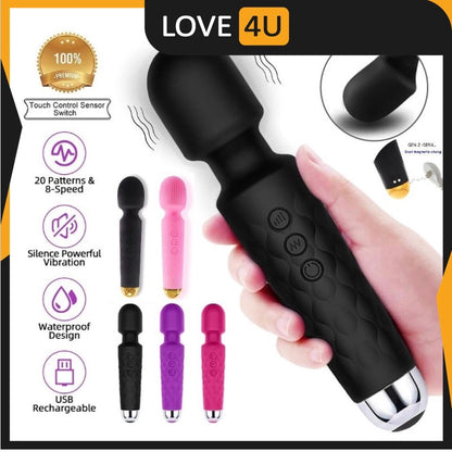 [LOVE4U] Rechargeable Cordless Dildo Electric Vibrator For Women G Spot Adult Toys Sex Toy For Women 按摩棒 自慰棒