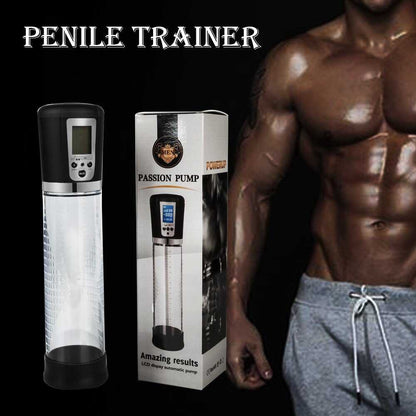 PAM ELEKTRIK LCD Rechargeable Penis Pump Zakar Enlargement Automatic Vacuum Pam Zakar Electric Penis Pump Pembesar Zakar