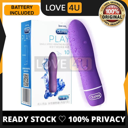 Durex Play 10 S-Vibe Vibrator Massager Sex Toy Waterproof for Women Sex Toys Durex Vibrator Durex Dildo Free Battery