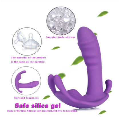 LOVE4U Wearable APP/Remote Control Dildo G Spot Clitoris Stimulator Vibrator/Dildo/Remote Panties Vibrator For Women