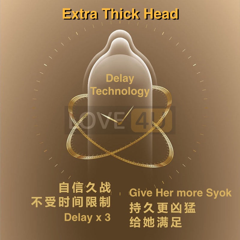 PLAY ERSY Plus Condom Time Delay Plus Condom Tahan Lama Kondom 玩家延时套 12pcs Wholesale Price (Ready Stock in Malaysia)