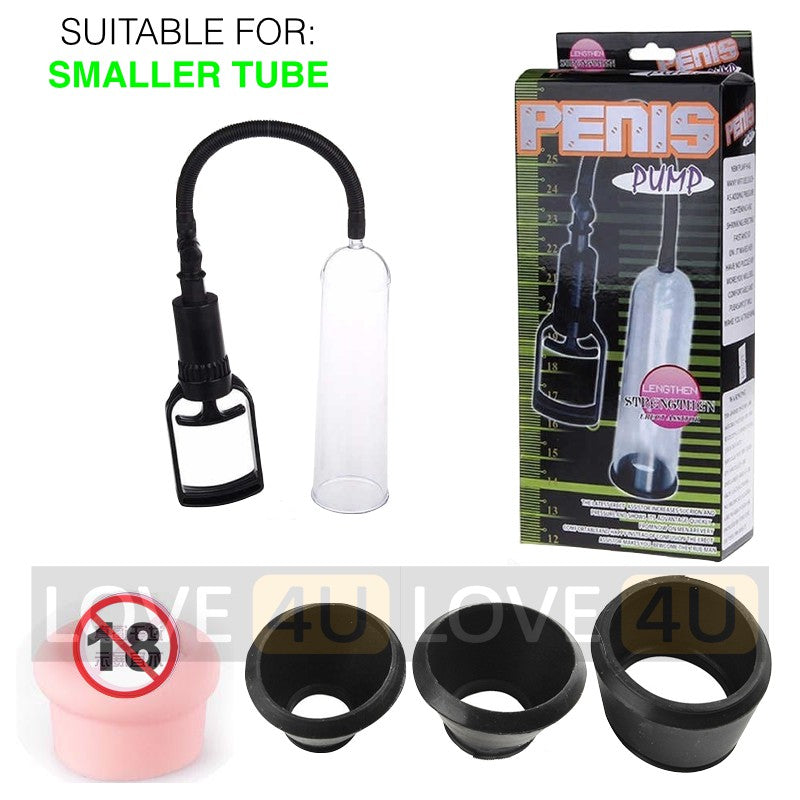 Penis Pump Accessory Getah Set Penis Pump Sleeve Ring Fake Pussy Silicone Rubber Ring Sleeve for Men Pam Zakar Getah