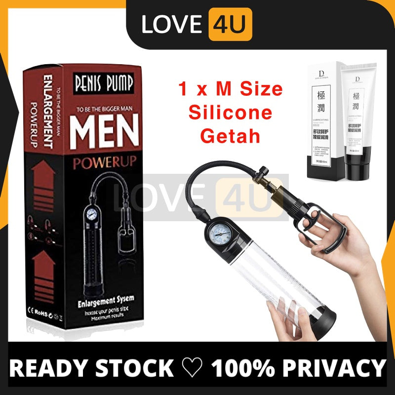 Penis Pump Enlargement Vacuum Bigger Pam Zakar Enlarger Exercise Alat Pembesar Lelaki Sex Toy MEN UP for Men Ready Stock