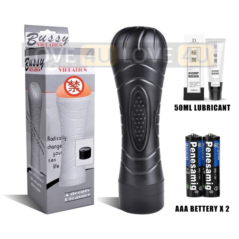 [LOVE4U] Sex Toy For Men Masturbation Cup Fake Pussy Vibrator Vagina Fleshlight Alat Lancap Seks Laki BUZZY Cup 飞机杯