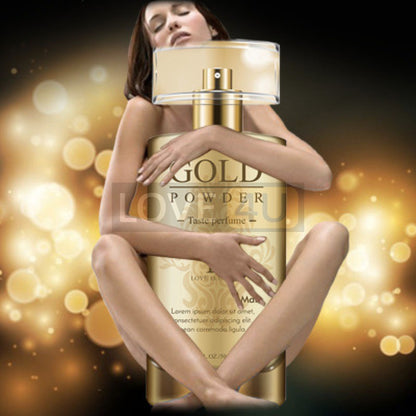 LOVE4U Gold Powder Pheromone Sex Perfume Pewangi untuk Menggoda Lelaki Perempuan Lure Her Him Adult  50ml