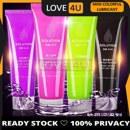 LOVE4U DUAI Water-based Sex Lubricant Gel for Women Men Lover Couple ( 60ml ) Minyak Pelincir Pelbagai Fungsi Seks