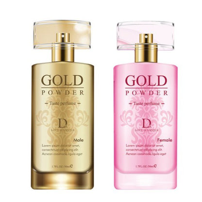 LOVE4U Gold Powder Pheromone Sex Perfume Pewangi untuk Menggoda Lelaki Perempuan Lure Her Him Adult  50ml