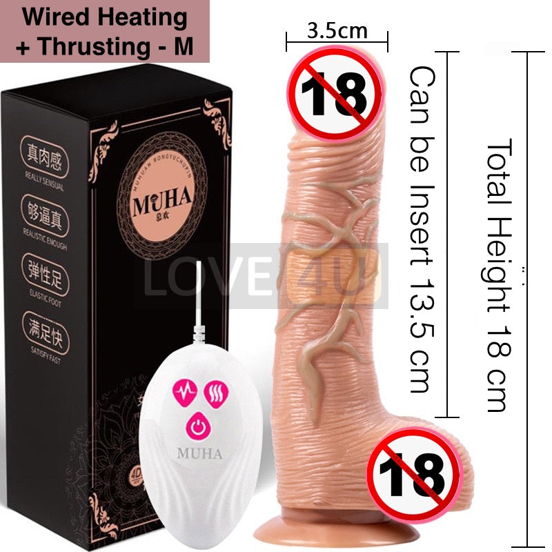 Real Dildo For Women Masturbation Auto Heating Permainan Sex Toy For SM Women Dildo Zakar Palsu Auto Heating 假阳具