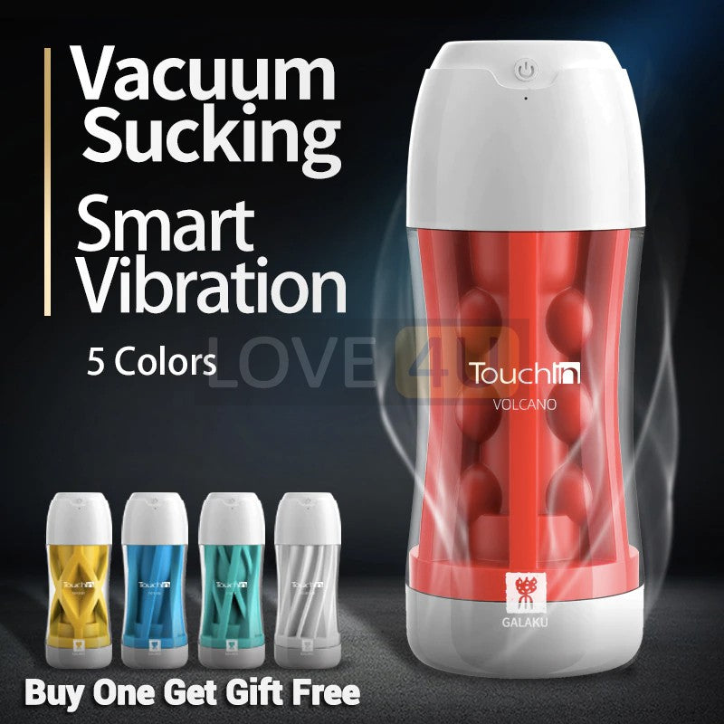 LOVE4U Galaku 100% ORIGINAL Japan Touch In Built Vibration Male Masturbation Cup Masturbator For Him Sex Toy Alat Sex