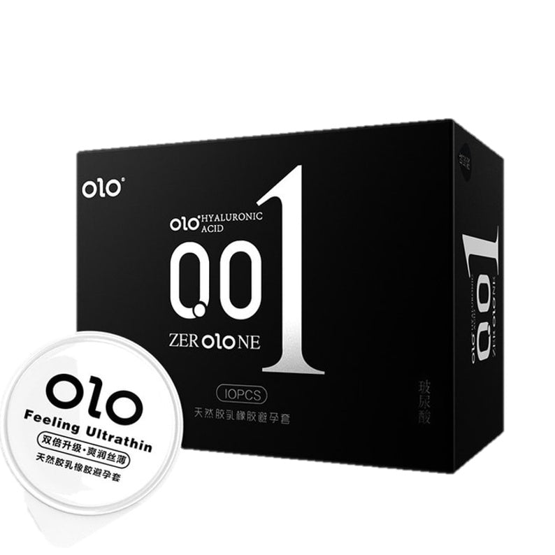 LOVE4U OLO 001 Condom Classic Ultra Thin Anatomic Long Lasting Dotted Hyaluronic Acid 10pcs/Box Kondom