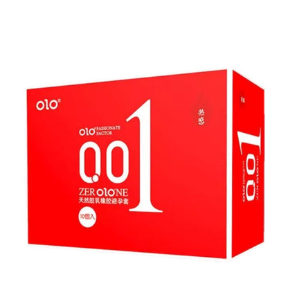 LOVE4U OLO 001 Condom Classic Ultra Thin Anatomic Long Lasting Dotted Hyaluronic Acid 10pcs/Box Kondom