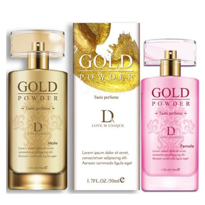 LOVE4U Gold Powder Pheromone Sex Perfume Pewangi untuk Menggoda Lelaki Perempuan Lure Her Him Adult  50ml