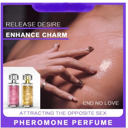 LOVE4U Gold Powder Pheromone Sex Perfume Pewangi untuk Menggoda Lelaki Perempuan Lure Her Him Adult  50ml