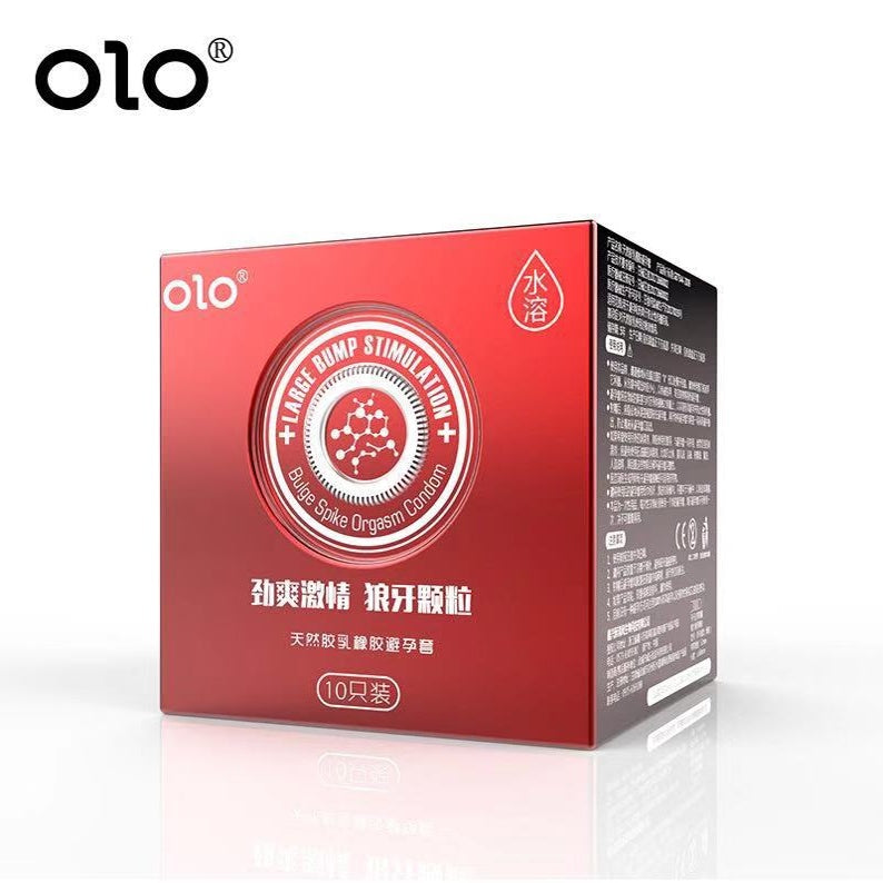 LOVE4U OLO 001 Condom Classic Ultra Thin Anatomic Long Lasting Dotted Hyaluronic Acid 10pcs/Box Kondom