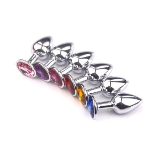 [Ready Stok] Metal Crystal Anal Butt Plug Jewel Sexy Stainless Steel Insert For MEN WOMEN GAY  BDSM 金属肛塞