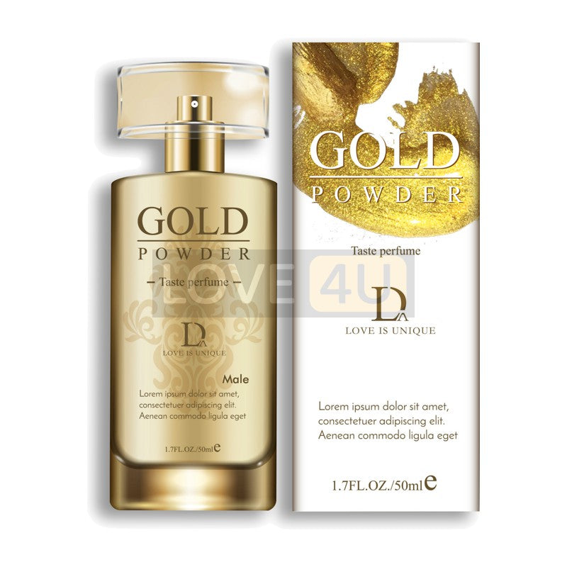 LOVE4U Gold Powder Pheromone Sex Perfume Pewangi untuk Menggoda Lelaki Perempuan Lure Her Him Adult  50ml