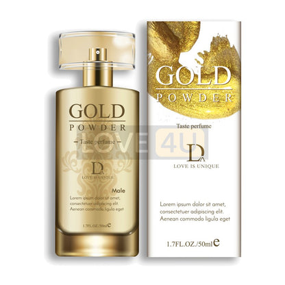 LOVE4U Gold Powder Pheromone Sex Perfume Pewangi untuk Menggoda Lelaki Perempuan Lure Her Him Adult  50ml