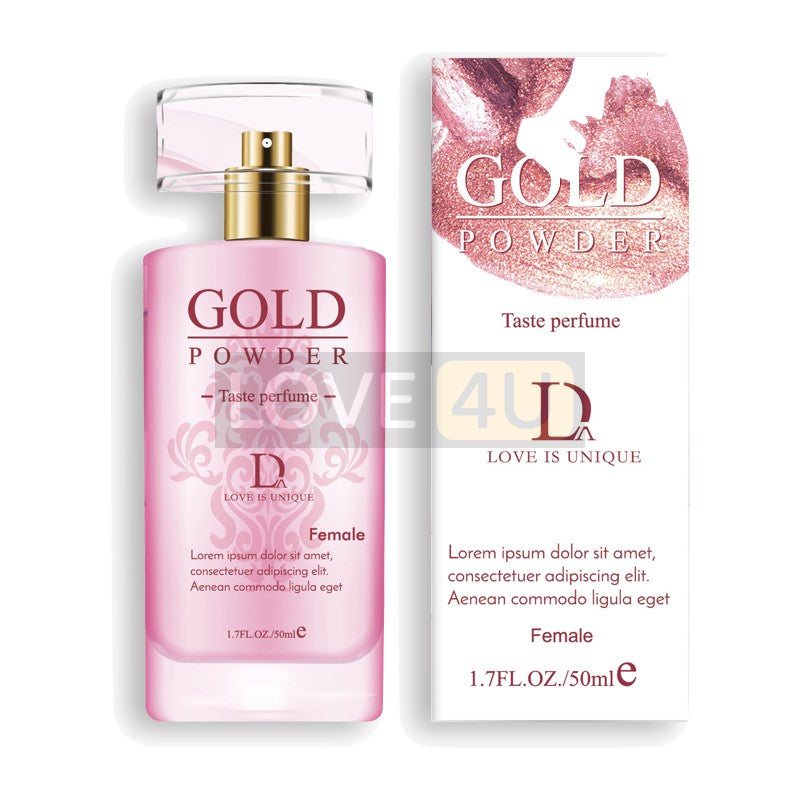 LOVE4U Gold Powder Pheromone Sex Perfume Pewangi untuk Menggoda Lelaki Perempuan Lure Her Him Adult  50ml