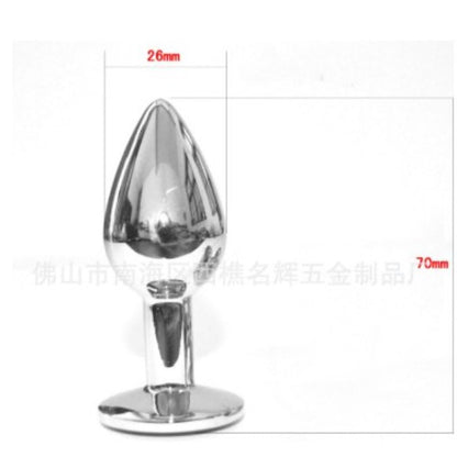 [Ready Stok] Metal Crystal Anal Butt Plug Jewel Sexy Stainless Steel Insert For MEN WOMEN GAY  BDSM 金属肛塞