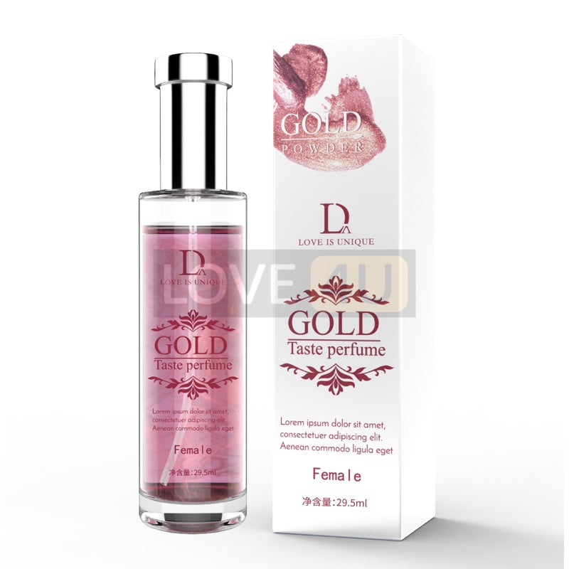 LOVE4U Gold Powder Pheromone Sex Perfume Pewangi untuk Menggoda Lelaki Perempuan Lure Her Him Adult  50ml