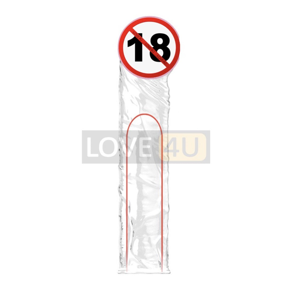 【LOVE4U】Cock Extension Penis Ring Time Delay Penis Sleeve Size Bigger Kondom Tahan Lama Reusable Condom Sleeve Pembesar