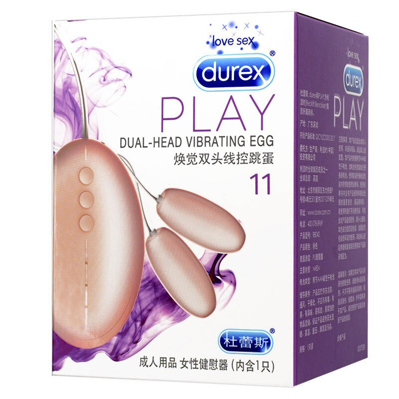 [LOVE4U] Durex Play 11 Dual-Head Vibrating Egg Mini Bullet G-Spot Vibrating USB Rechargeable Female Sex Toy