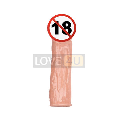 【LOVE4U】Cock Extension Penis Ring Time Delay Penis Sleeve Size Bigger Kondom Tahan Lama Reusable Condom Sleeve Pembesar