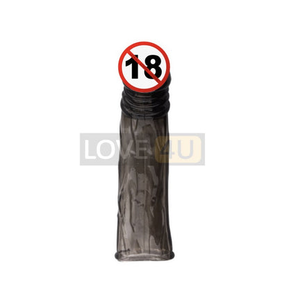 【LOVE4U】Cock Extension Penis Ring Time Delay Penis Sleeve Size Bigger Kondom Tahan Lama Reusable Condom Sleeve Pembesar