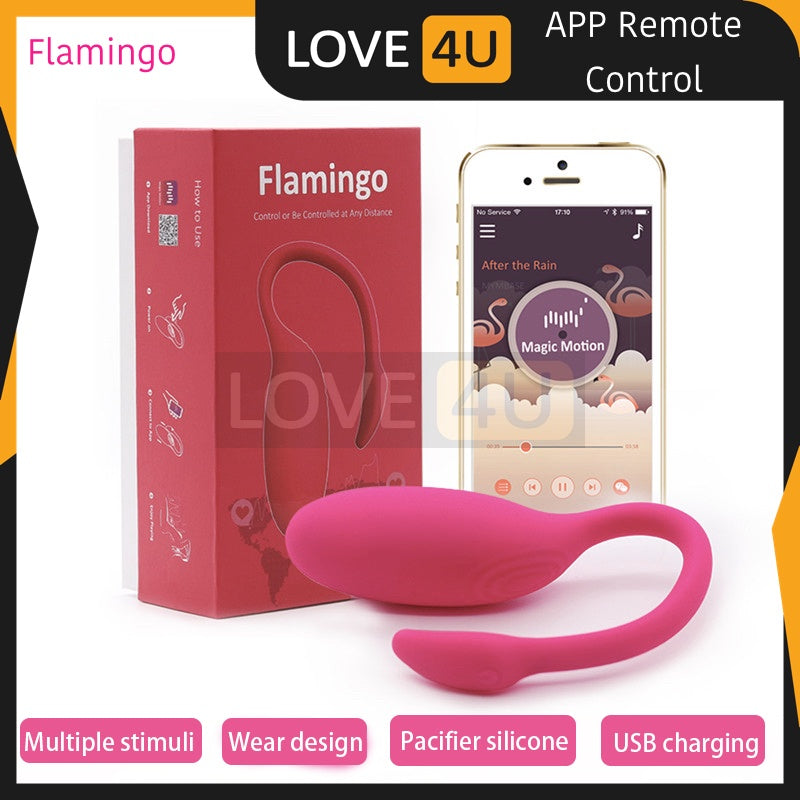 【LOVE4U】Flamingo Smart APP Wireless Vibrator Sex Toy Woman Remote Control Magic Motion Clitoris G-spot Vagina Massager