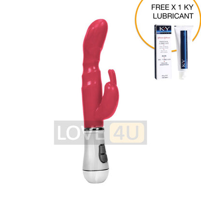 【LOVE4U】DILDO Vibrator Jack Rabbit Vibrating Dildo Thrusting G Spot Vibrator Massager Women Toy with FreeGift 按摩棒