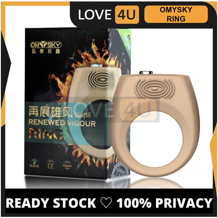 LOVE4U OMYSKY Vibration Ring Cock Vibrator For Men Tahan Lama Long Lasting Cincin Zakar Penis Ring [READY STOCK]