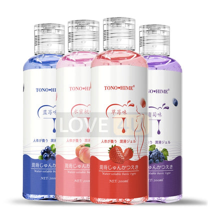 Fruit Lubricant Tono Hime Water Based Lubricant Soluble Gel 200ml Pelincir Perisa Oral Sex Pelincir Seks