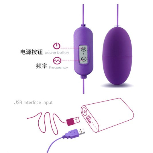 (Ready Stock) 12 Modes Strong Vibration USB Double Bullet Jump Egg Clitoris Vibrator For Women