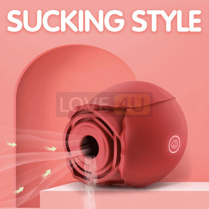 【LOVE4U】OMYSKY FLOWER BUD CLITORAL SUCTION LICKING VIBRATING NIPPLE SUCKER For Her Vibrator for Women G-Spot Vibrator