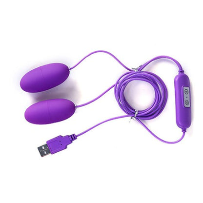 (Ready Stock) 12 Modes Strong Vibration USB Double Bullet Jump Egg Clitoris Vibrator For Women