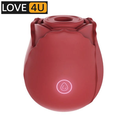 【LOVE4U】OMYSKY FLOWER BUD CLITORAL SUCTION LICKING VIBRATING NIPPLE SUCKER For Her Vibrator for Women G-Spot Vibrator