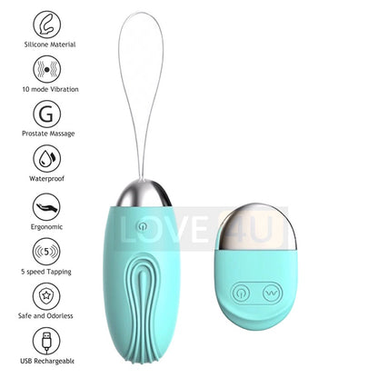 10 Speeds Wireless Remote Control G-Spot Vibrating Eggs Clitoris Stimulator Vagina Kegel Ball Vibrator